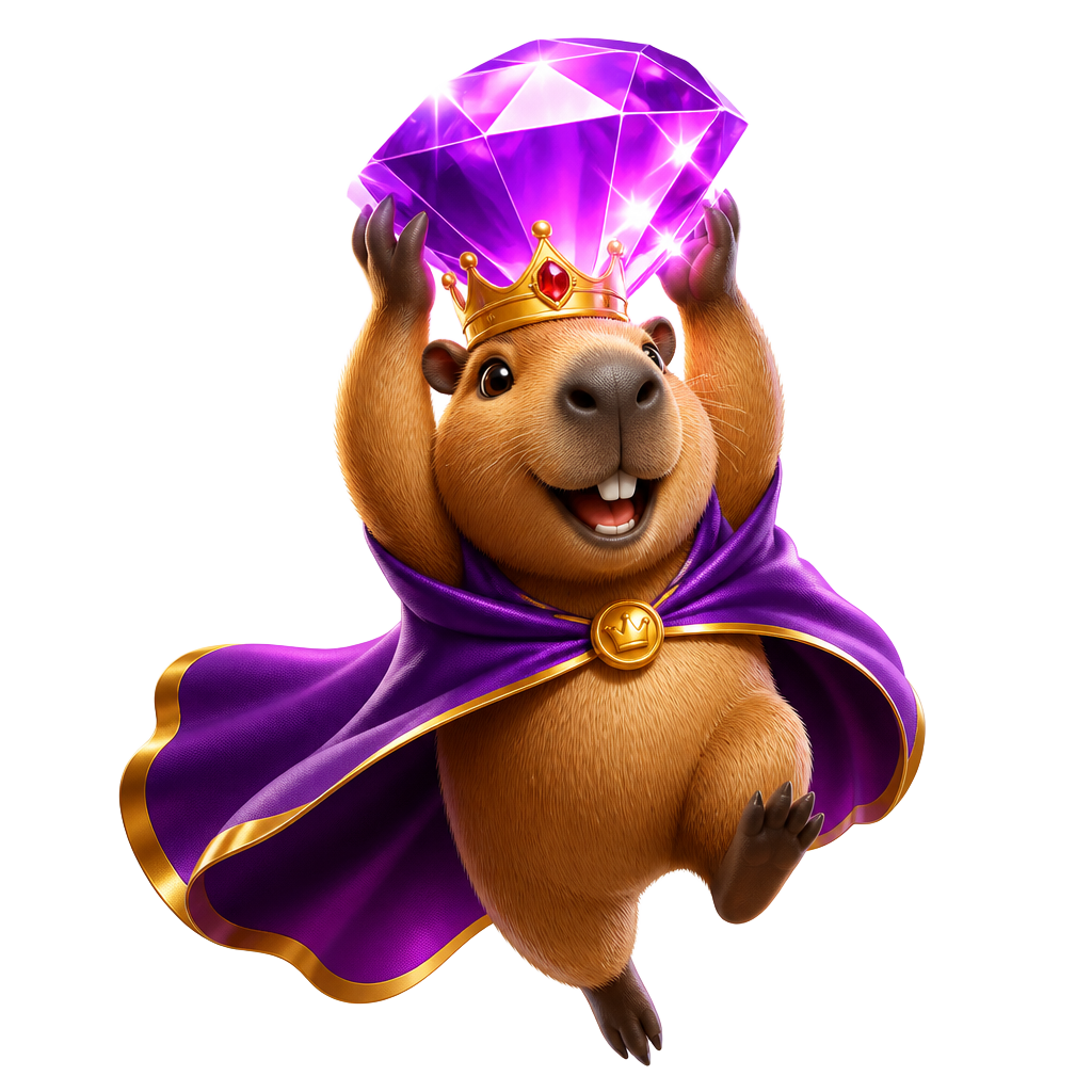 Capybara presenting today's reward
